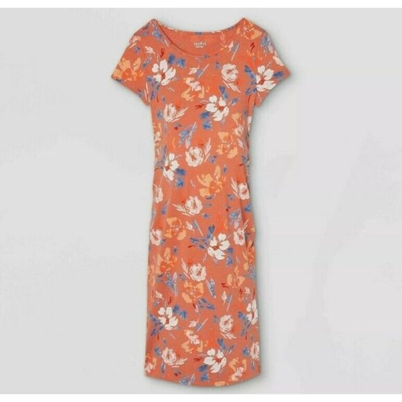 Nwt Isabel Maternity by Ingrid & Isabel Short Sleeve T-Shirt Maternity Dress XS - Picture 1 of 2